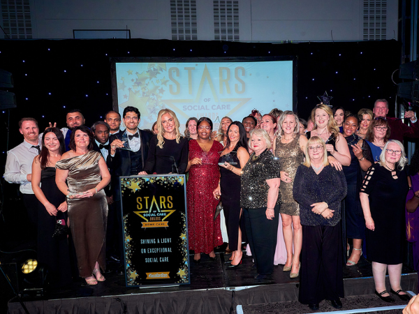 SureCare Central Cheshire celebrates as Winner of The Above and Beyond Team Award