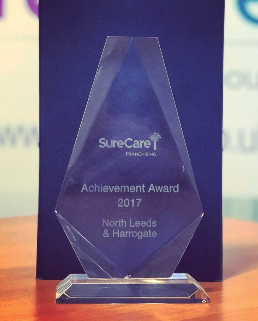 SureCare North Leeds Receive The ‘Achievement Award 2017’!