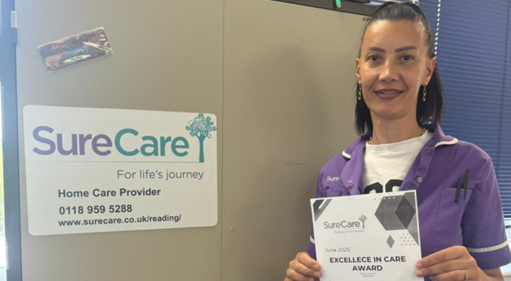 SureCare Reading & East Berkshire - Excellence In Care June 2025 Winners Announced